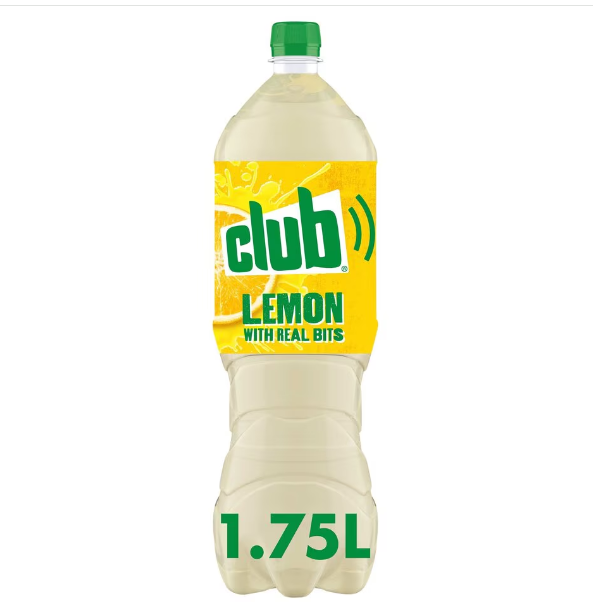 8 x Club Lemon With Real Bits 1.75 Liters