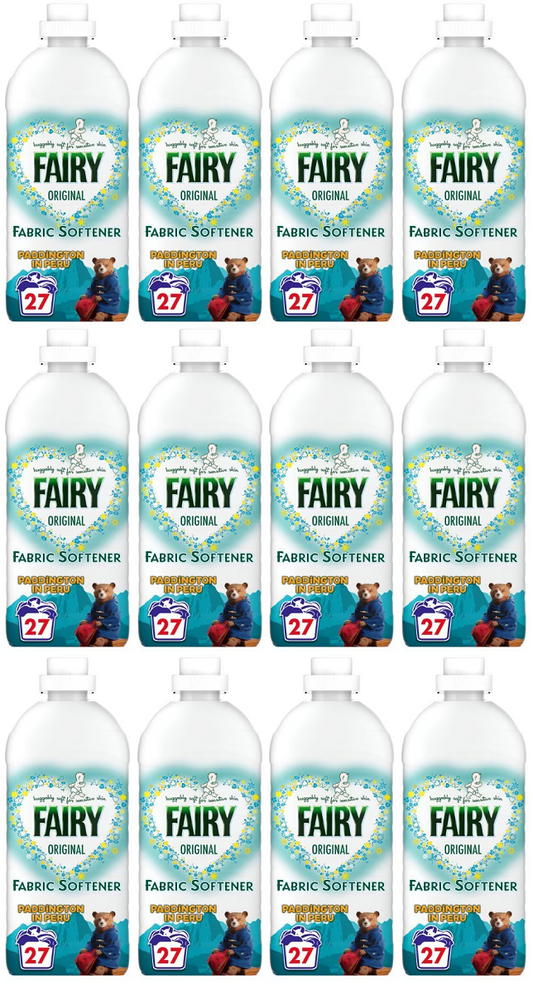 12 x Fairy Fabric Softener 27 Wash - 891ML