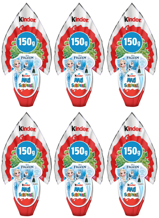 6 x Kinder Maxi Surprise Egg - 150GM