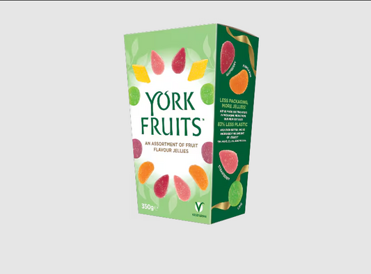6 x York Fruits An Assortment Of Fruit Flavour Jellies 350G