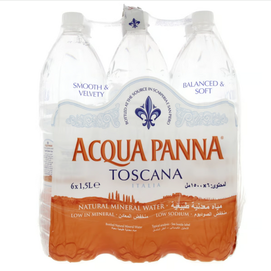 4 x Acqua Panna Tuscany Natural Mineral Water 6 X 250Ml (1.5L)