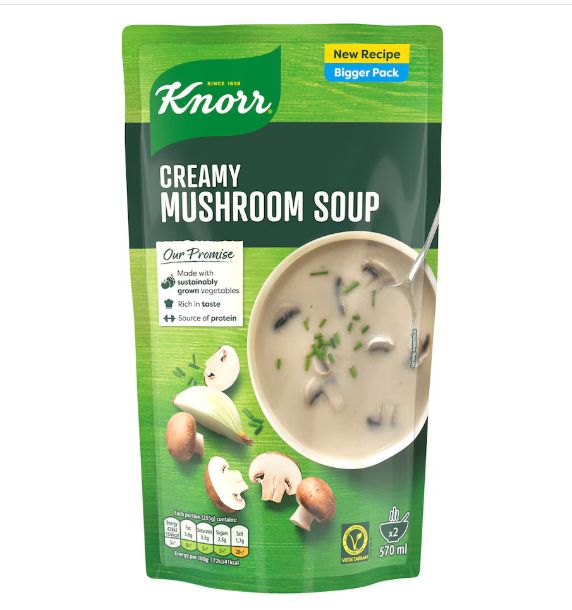 5 x Knorr Creamy Mushroom Soup 570ml