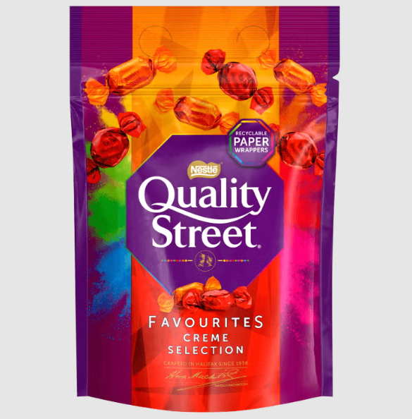 8 x Quality Street Golden Selection Pouch - 283GM