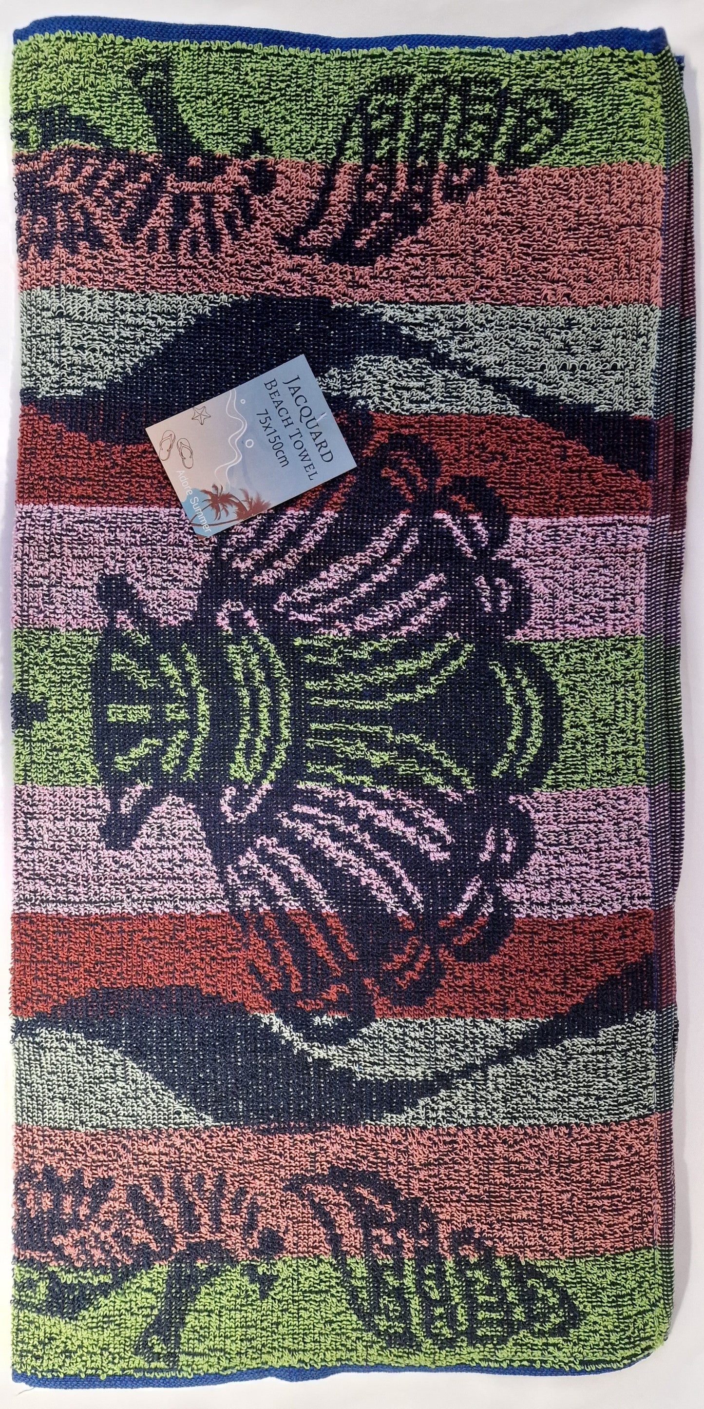 T27 JAQUARD DESIGN BEACH TOWEL