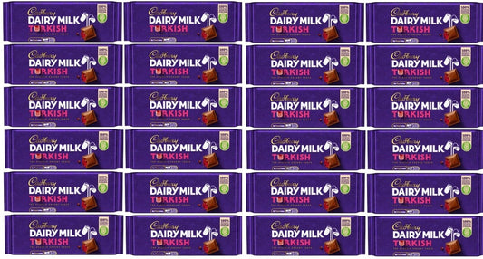24 x Cadbury Dairy Milk Turkish Irish - 47Gm
