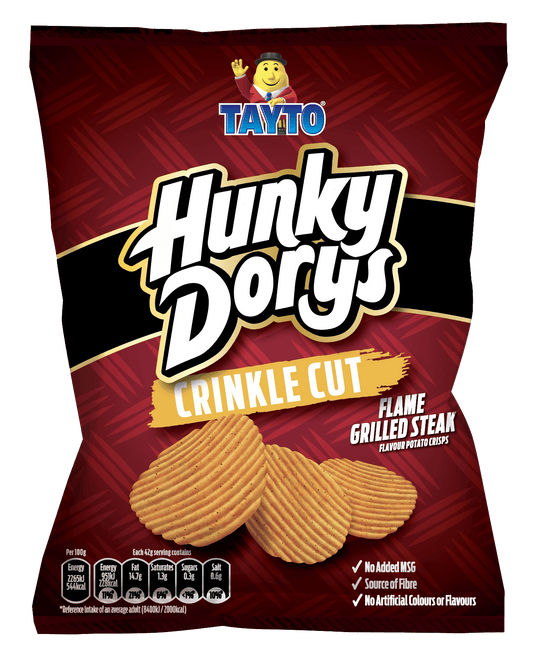 12 x Tayto Hunky Dory Flame Grilled Steak 130G