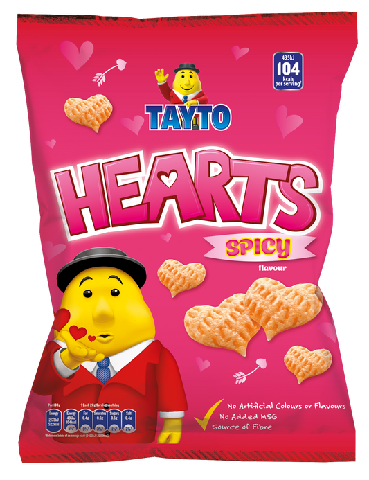 12 x Tayto Hearts Sharing 95G