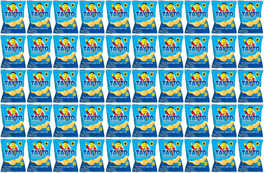 50 x Tayto Salt & Vinegar Flavour Potato Crisps 35G