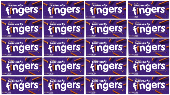 20 x Cadbury Fingers 114G