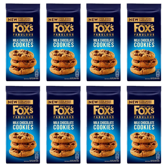 8 x Foxs Milk Chunkie Cookie 180Gm
