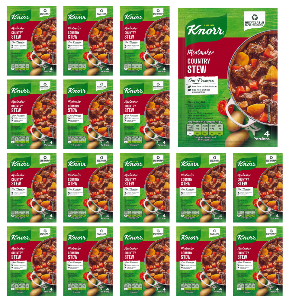 16 x Knorr Mealmaker Country Stew Sachet 41G