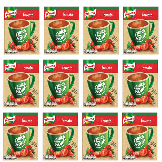 12 X Knorr Quick Soup Tomato 20G