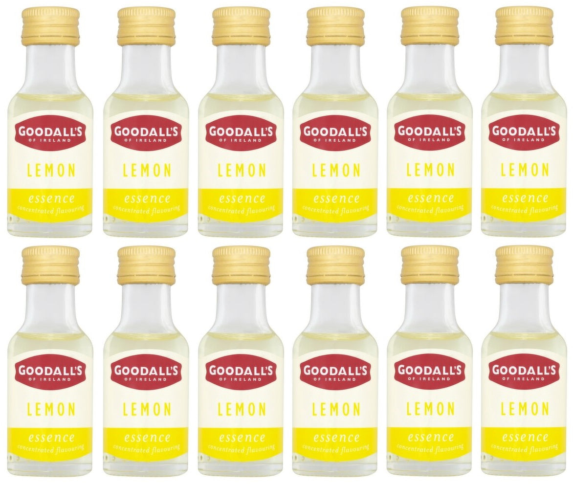 12 x Goodall's Lemon Essence Concentrated Flavouring 25Ml
