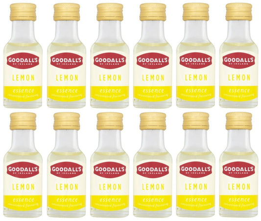 12 x Goodall's Lemon Essence Concentrated Flavouring 25Ml