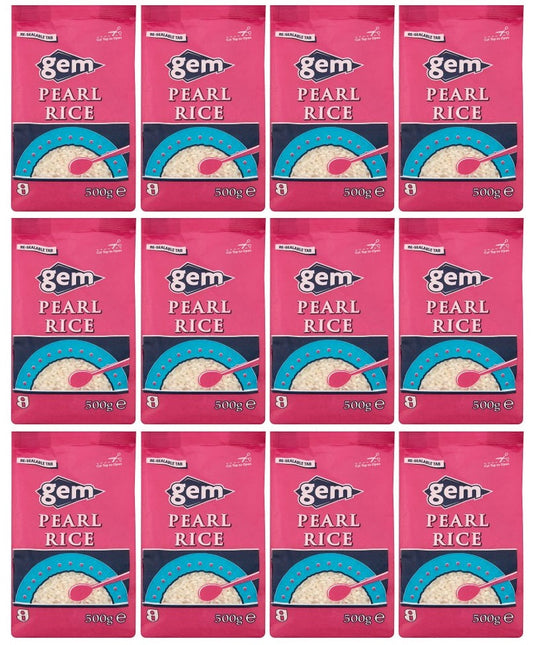 12 x Gem Pearl Rice 500G