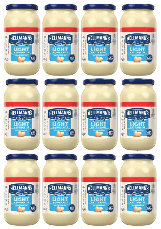 12 x Hellmann's  Mayonnaise Light 400 G