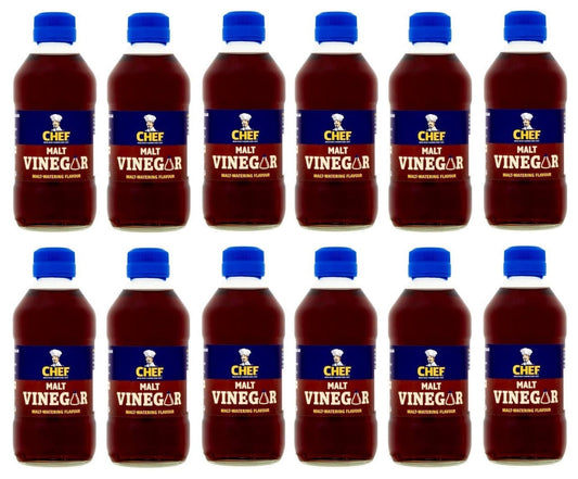 12 x Chef Malt Vinegar 284Ml
