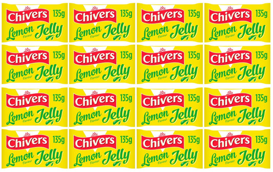 12 x Chivers Lemon Flavour Jelly 135G