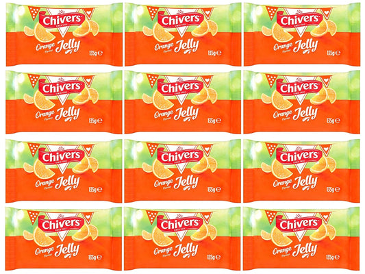 12 x Chivers Orange Flavour Jelly 135G