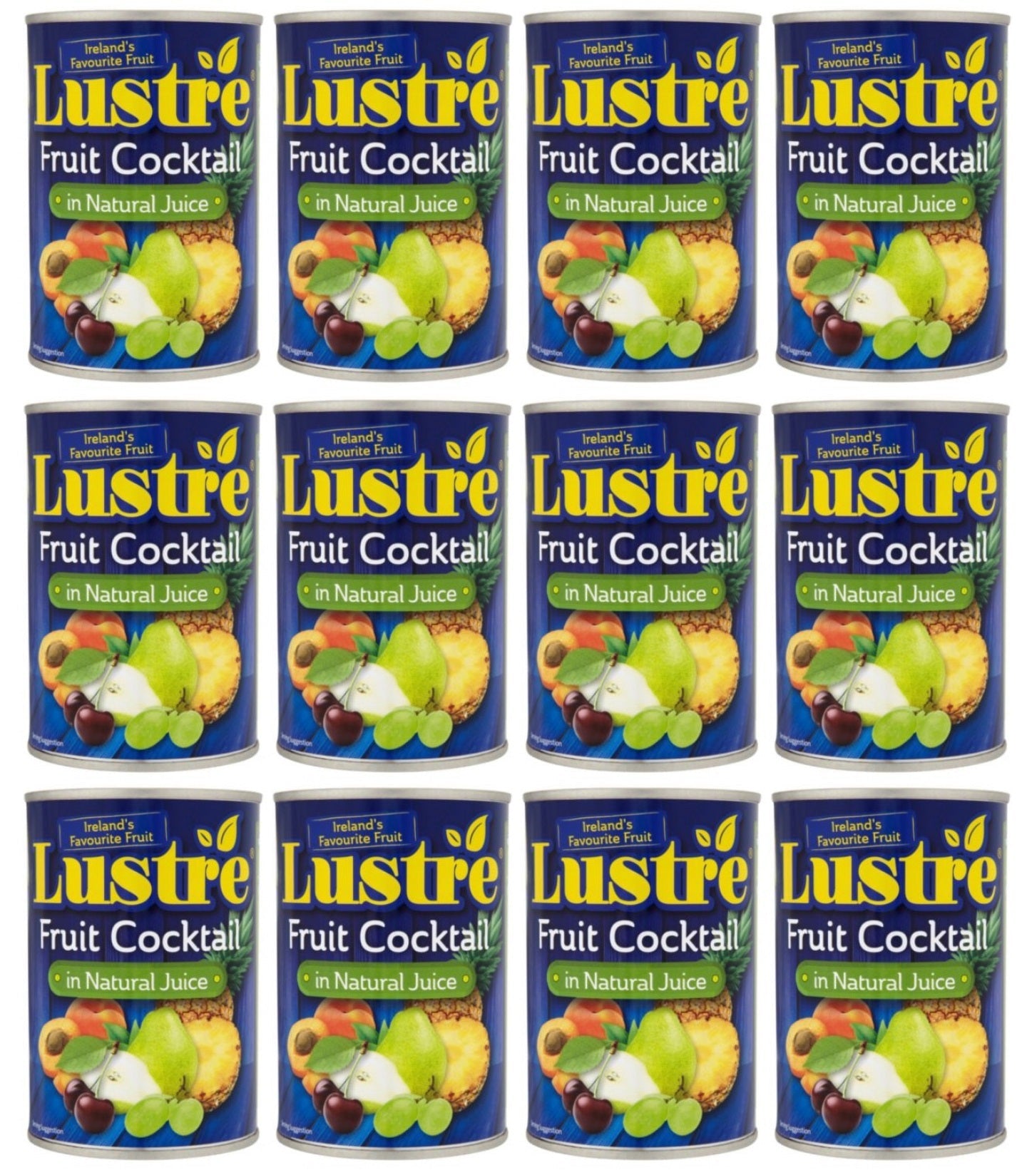 12 x Lustre Fruit Cocktail In Natural Juice 410G