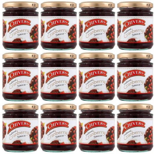 12 x Chivers Traditional Cranberry Sauce 220G