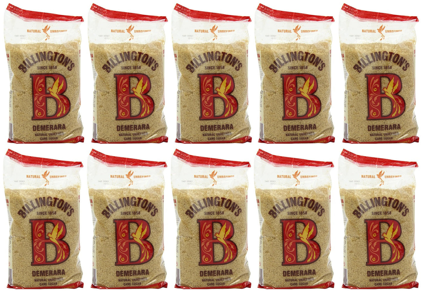 10 x Gem Demerara Sugar 500G