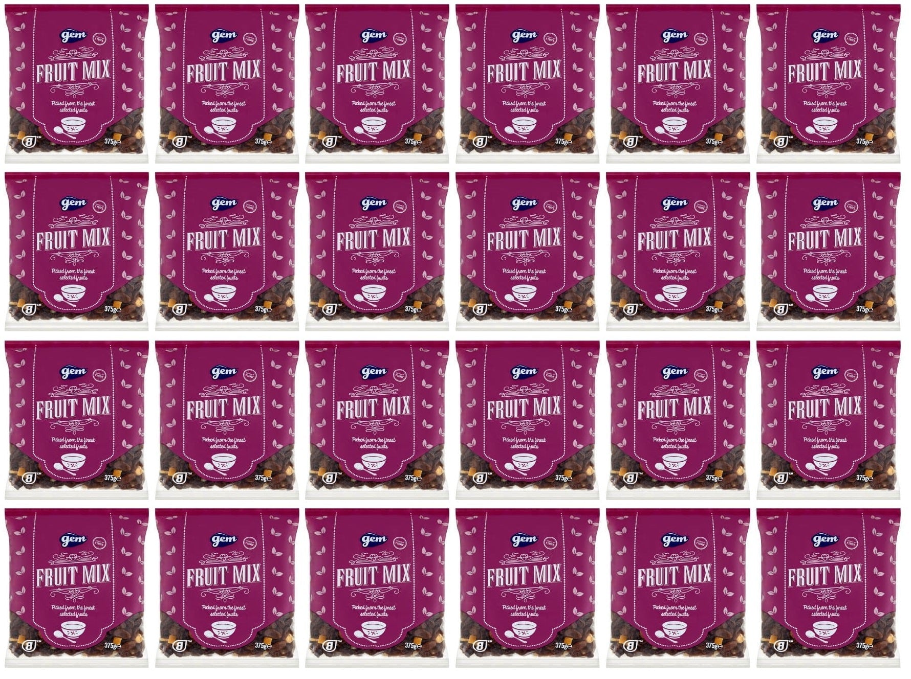 24 x Gem Fruit Mix 375G