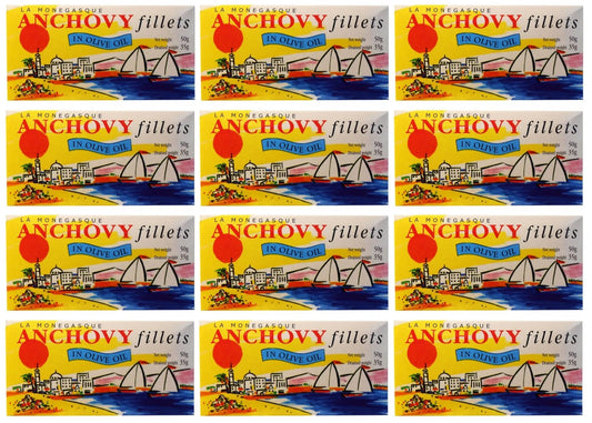 12 x La Monegasque Anchovy Fillets 50G