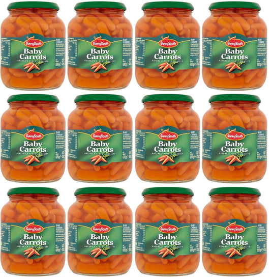 12 x Sunny South Baby Carrots 340G
