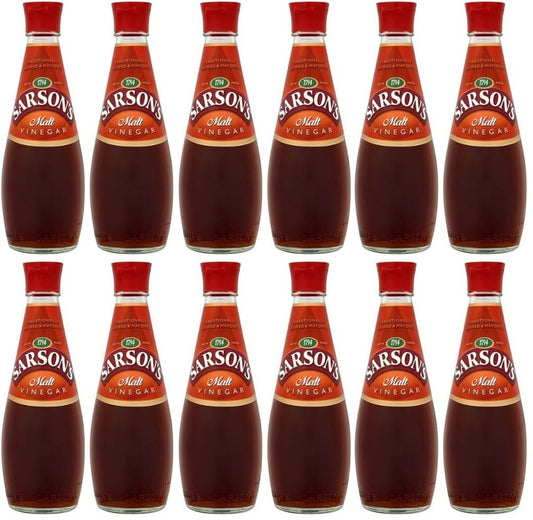 12 x Sarson's Malt Vinegar 250Ml
