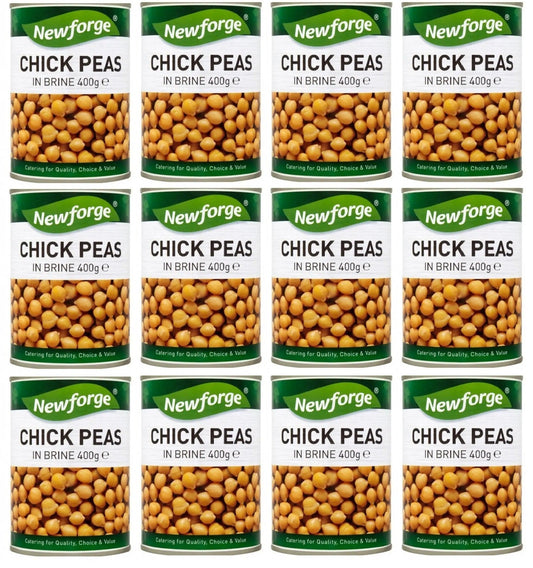 12 x Newforge Chick Peas In Brine 400G