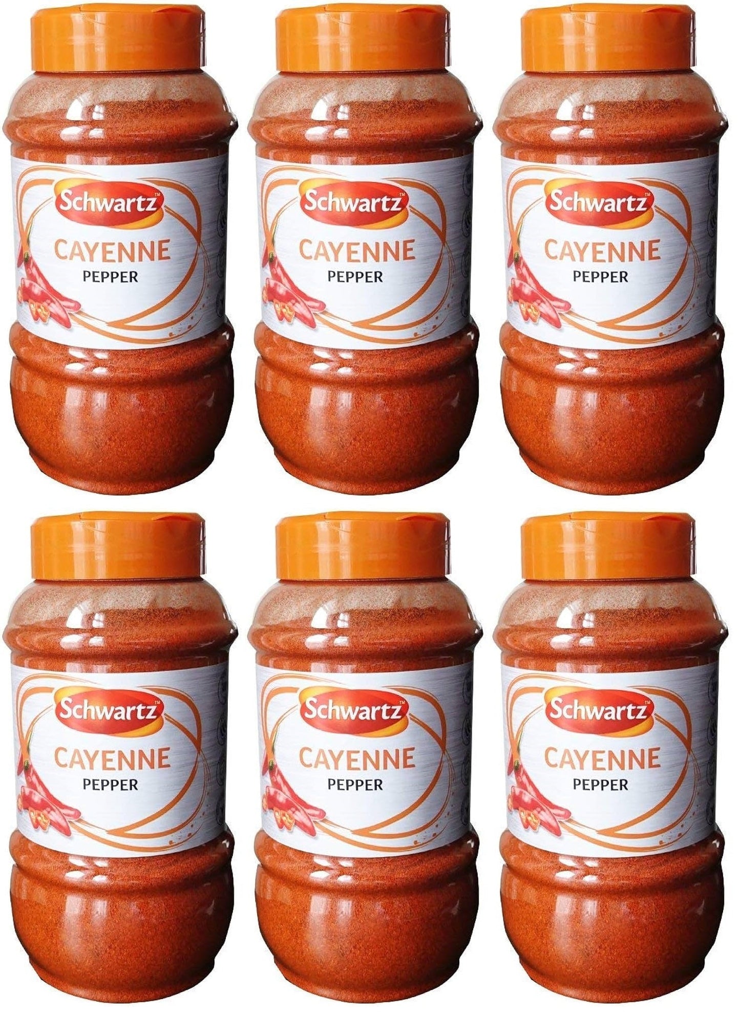 6 x Schwartz Cayenne Pepper 390G