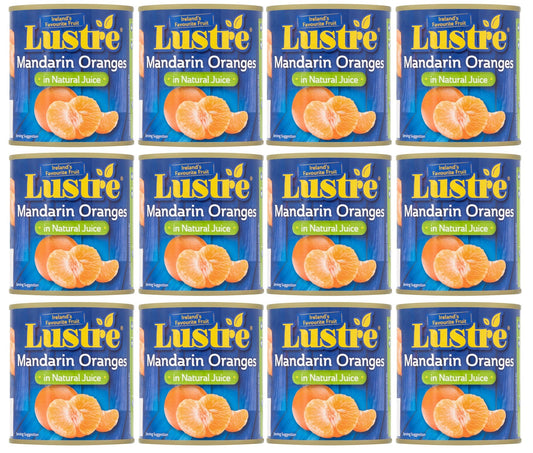 12 x Lustre Mandarin Oranges In Natural Juice 300G