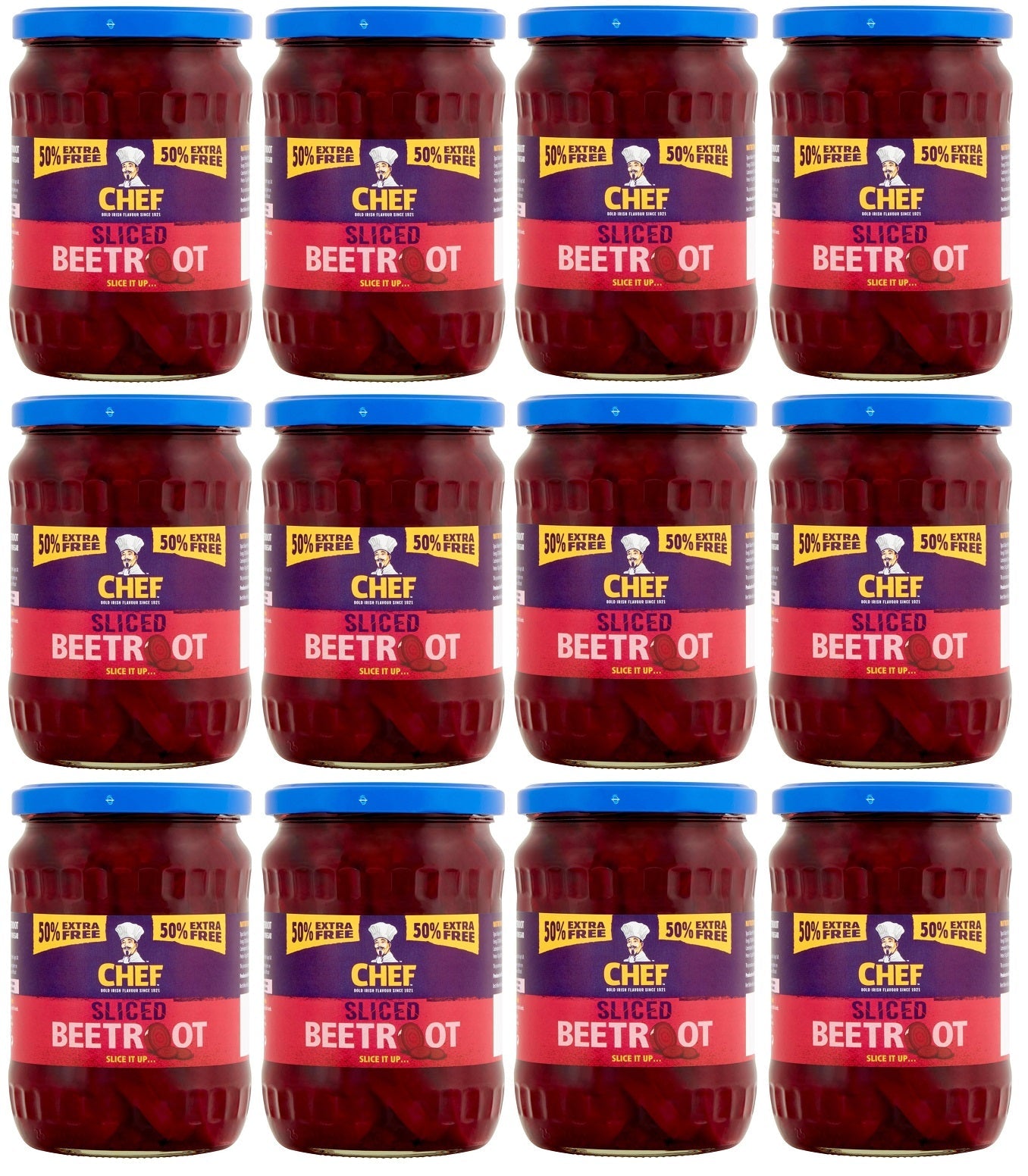 12 x Chef Sliced Beetroot 350G