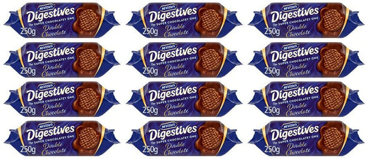 12 x Mcvitie's Digestives Double Chocolate Biscuits 250G