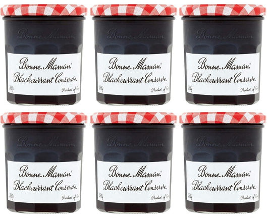 6 x Bonne Maman Blackcurrant Jam 370G