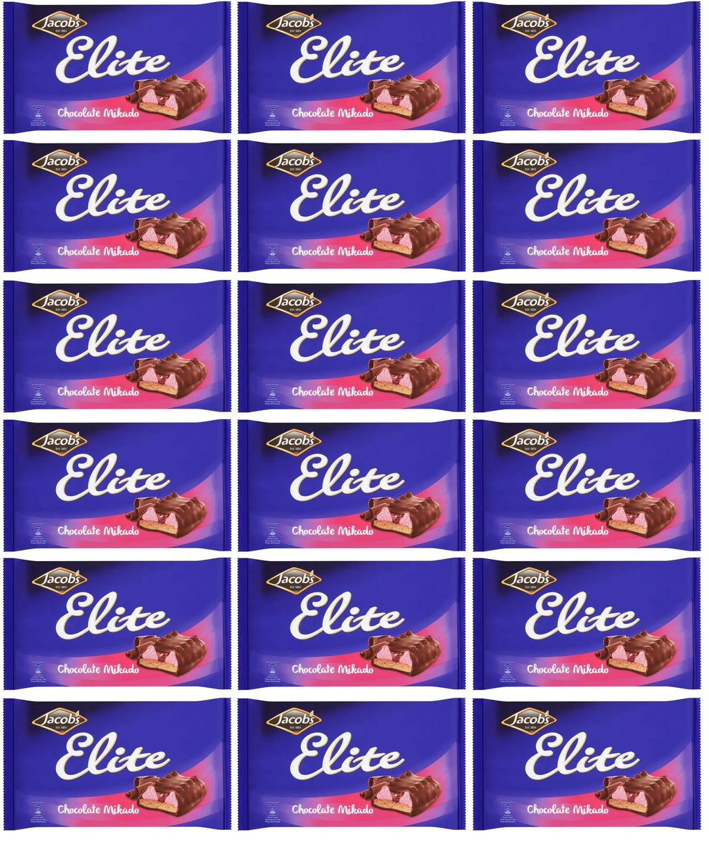 18 x Jacob's Elite Chocolate Mikado 176G