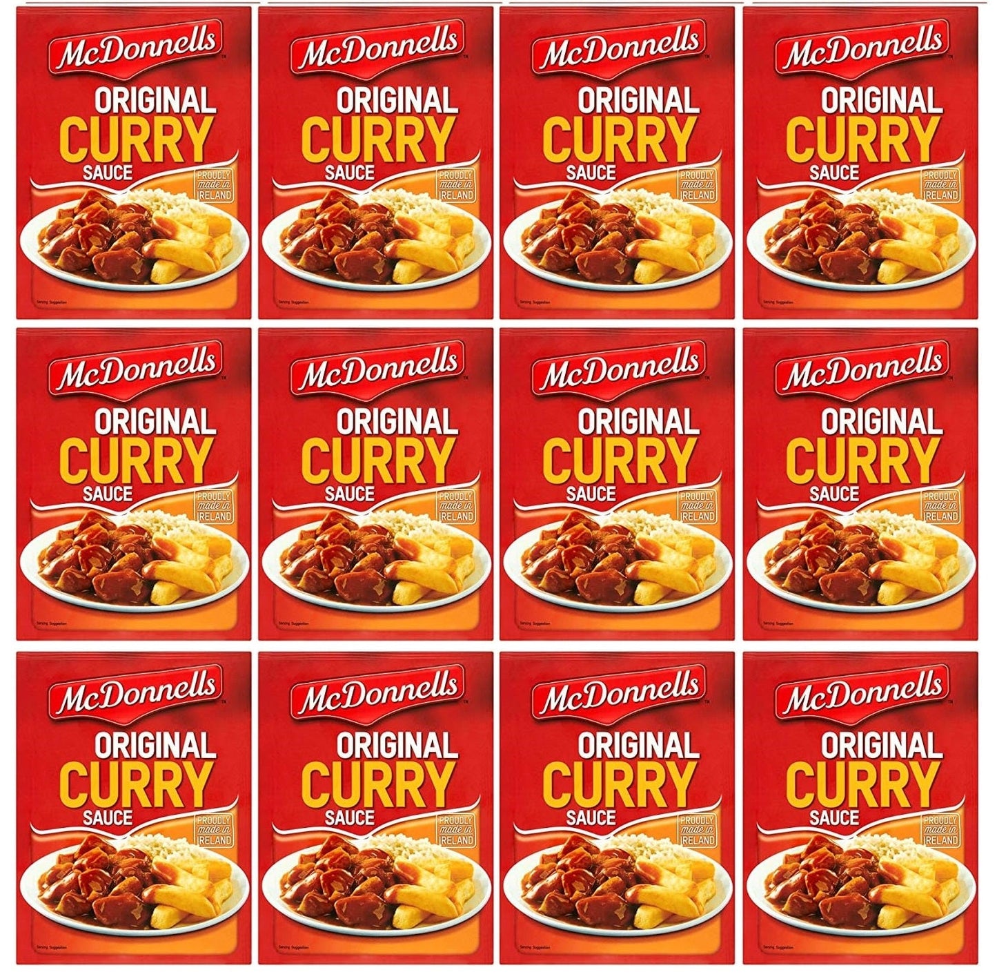 12 x Mcdonnells Original Curry Sauce 500G +25% Extra
