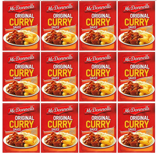 12 x Mcdonnells Original Curry Sauce 500G +25% Extra