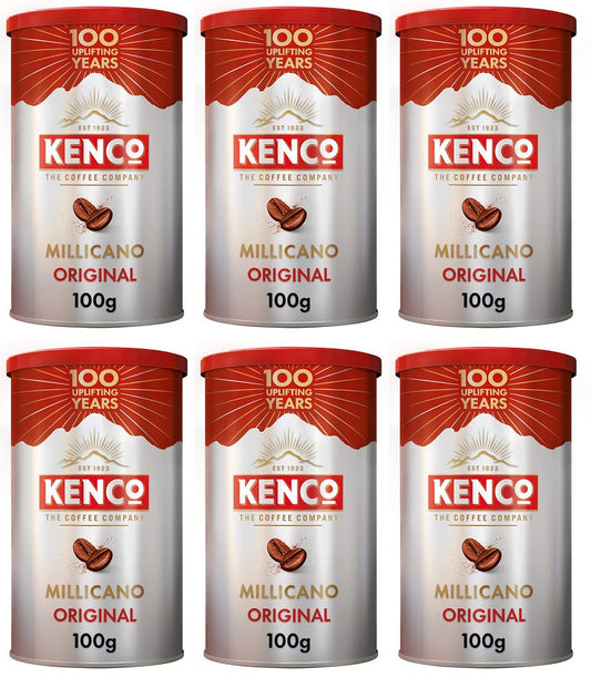 6 x Kenco Millicano Americano Original Instant Coffee 100G