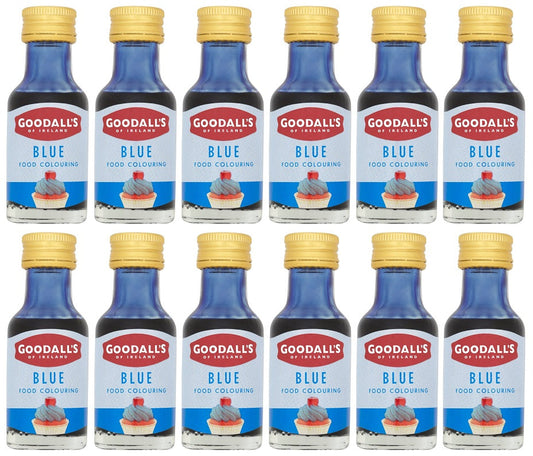 12 x Goodall's Of Ireland Food Colouring Blue 25Ml
