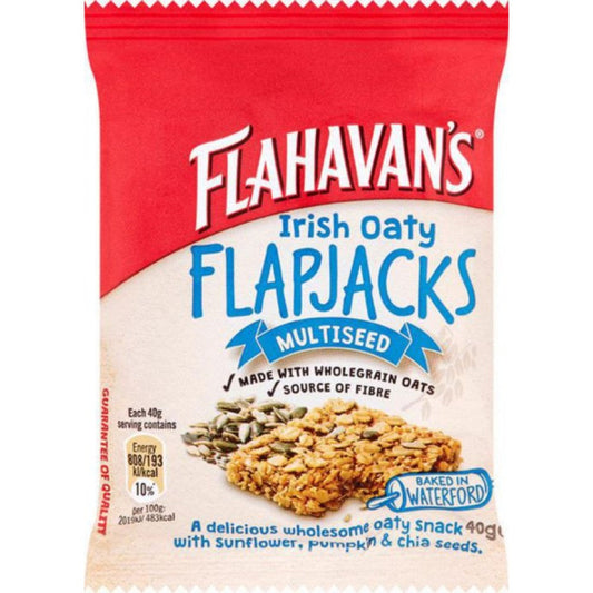 24 x Flahavan's Irish Oaty Flapjacks Multiseed 40G