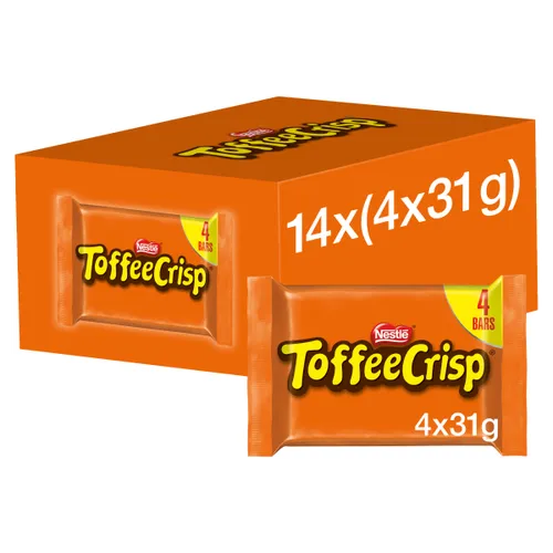 14 x Toffee Crisp Bars 4 X 31G (124G)
