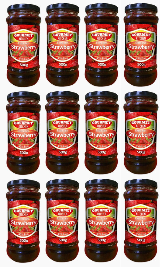 12 x Gourmet Strawberry Jam 500G