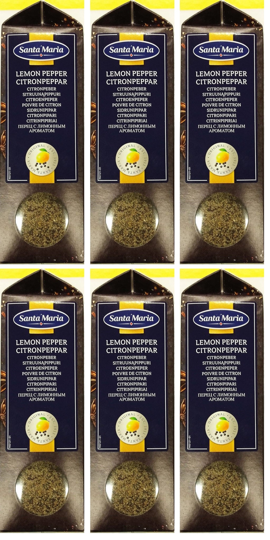 6 x Santa Maria Lemon Pepper 750G