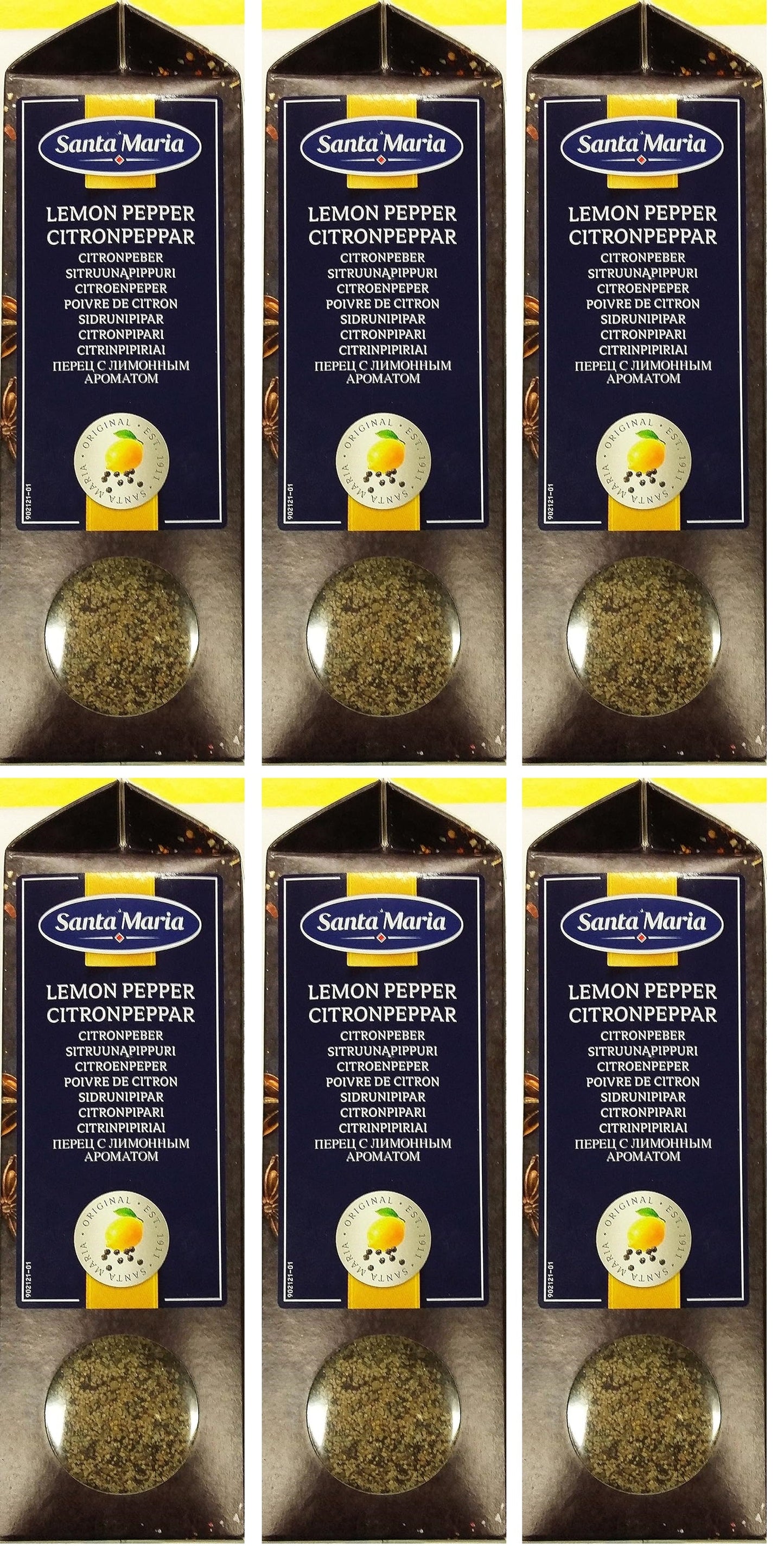 6 x Santa Maria Lemon Pepper 750G