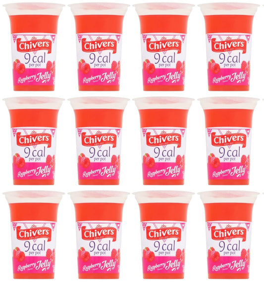 12 x Chivers Raspberry Flavour Jelly 150G