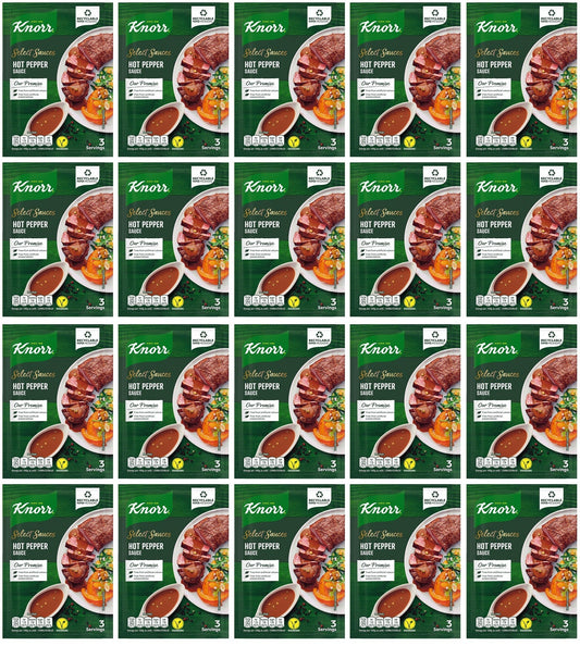 20 x Knorr Select Sauces Hot Pepper Sauce 27G