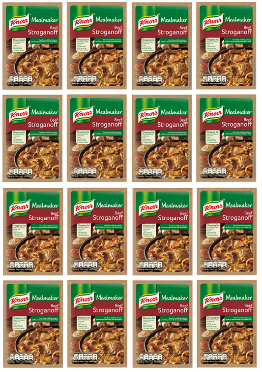 16 x Knorr Mealmaker Beef Stroganoff 50G