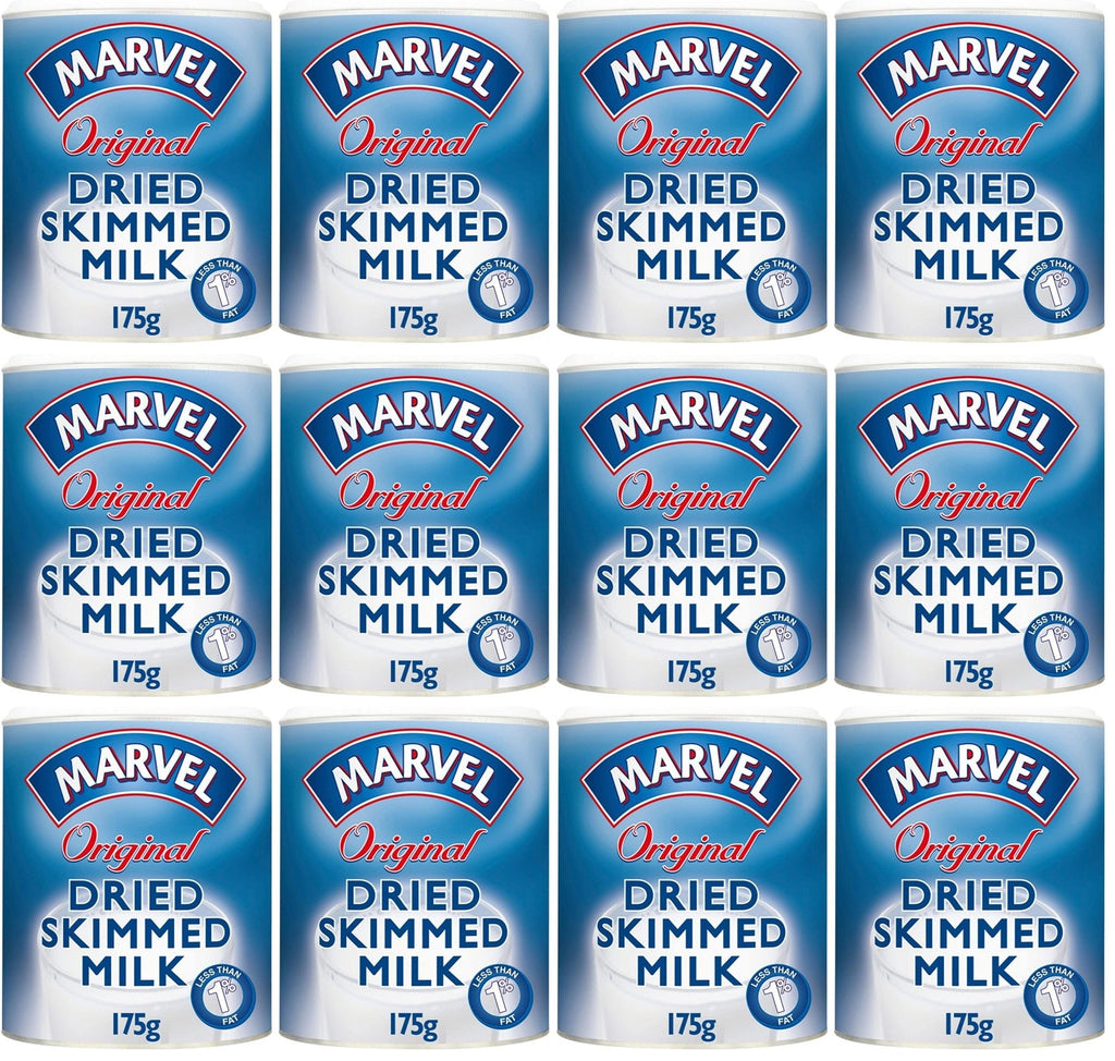 12 x Marvel Original Dried Skimmed Milk 175G